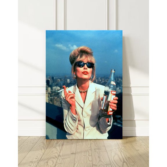 Patsy Stone Iconic Scene Bathroom Poster, Funny Movie Decor Wall Art Print