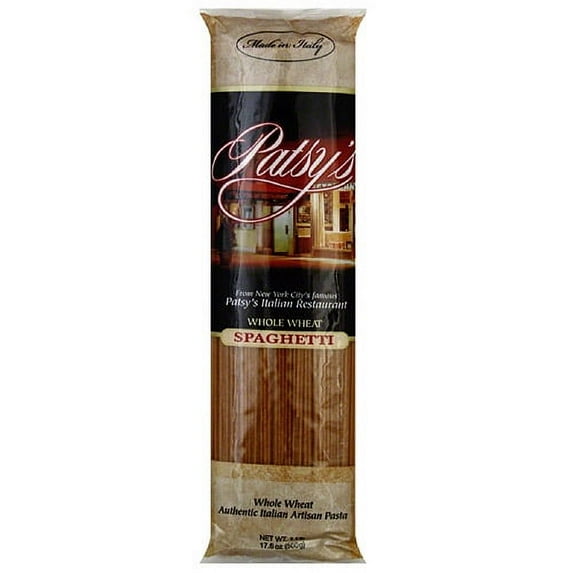 Patsy's Whole Wheat Spaghetti, 17.6 oz, (Pack of 20)