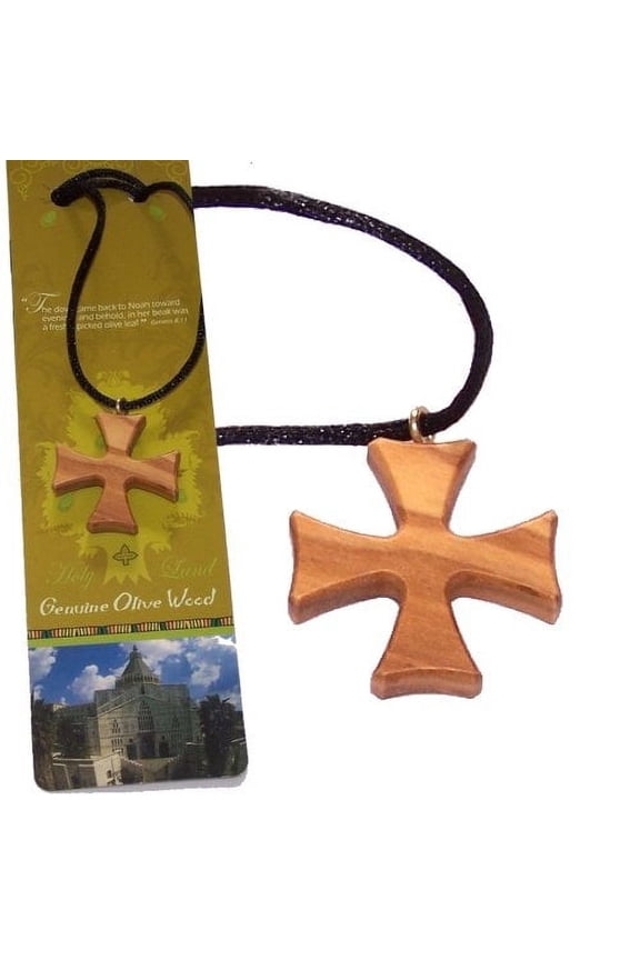 Patte style olive wood extra-Smoothed adjustable necklace ( 1.2 inches or 3 cm) - Necklace -Certificate.