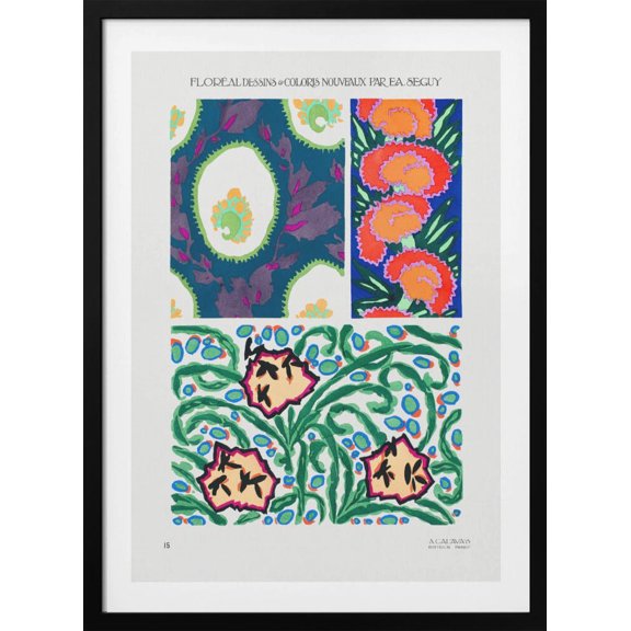 Pattern 15 Framed Art Modern Wall Decor