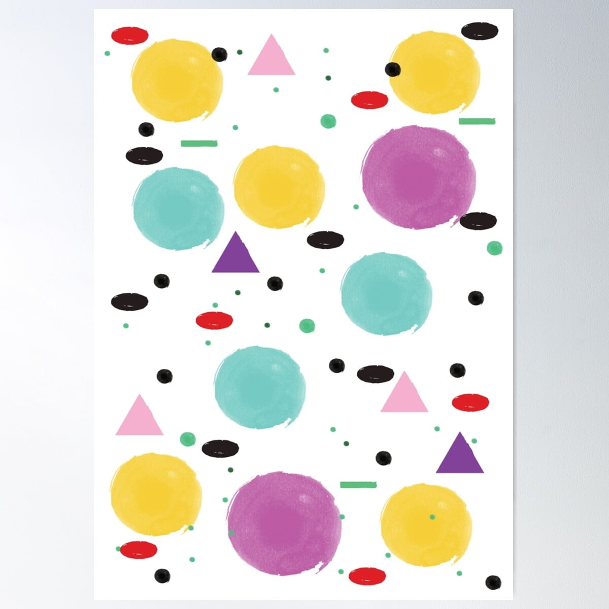 Pattern, 80S, 90S Poster Wall Art, Modern Wall Decor For Living Room ...