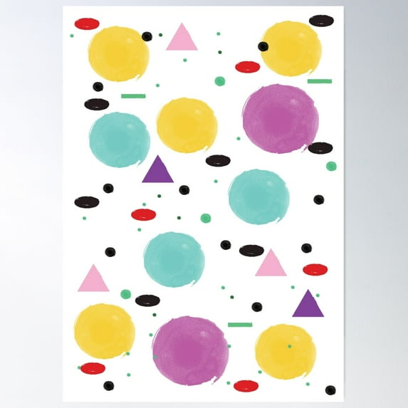 Pattern, 80S, 90S Poster Wall Art, Modern Wall Decor For Living Room ...