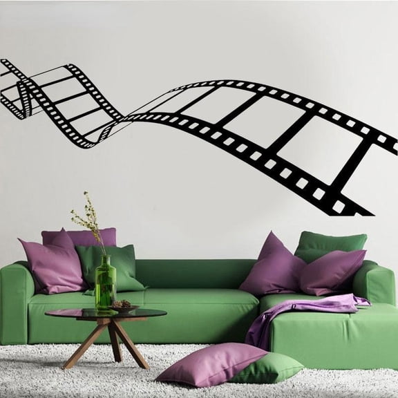 Pattern Art Bedroom Movie Action Film Reel of Film Home Decor For Living Room Wall Vinyl Sticker Decals Mural Room Design 106x42cm