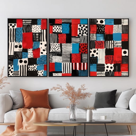 Pattern Art Print Art Set Wall Art Print Art Modern Design Contemporary Set 3