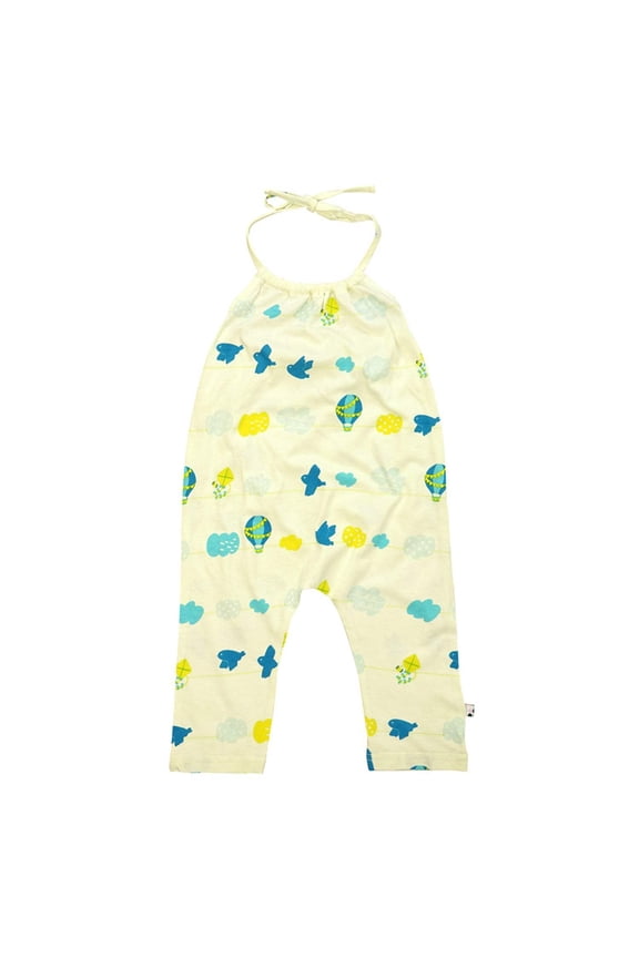 Pattern Baby Girl Halter Romper