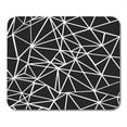 thumbnail image 1 of Pattern Black and White Geometric Mosaic Triangles Stationery Packaging Line Mousepad Mouse Pad Mouse Mat 9x10 inch, 1 of 3
