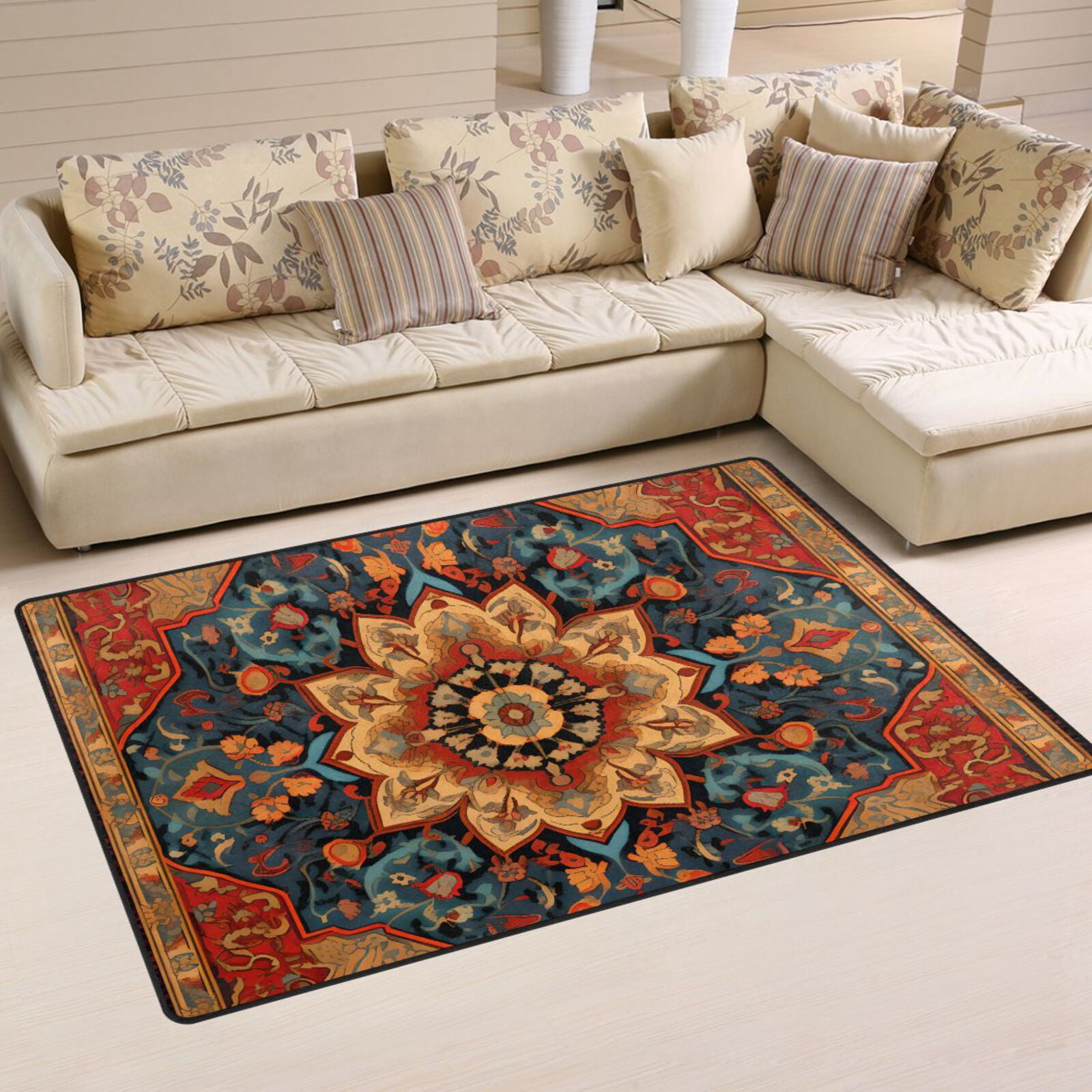 Pattern Bohomia Area Rug Washable Floor Carpet Mat 60 x 39 inch for ...