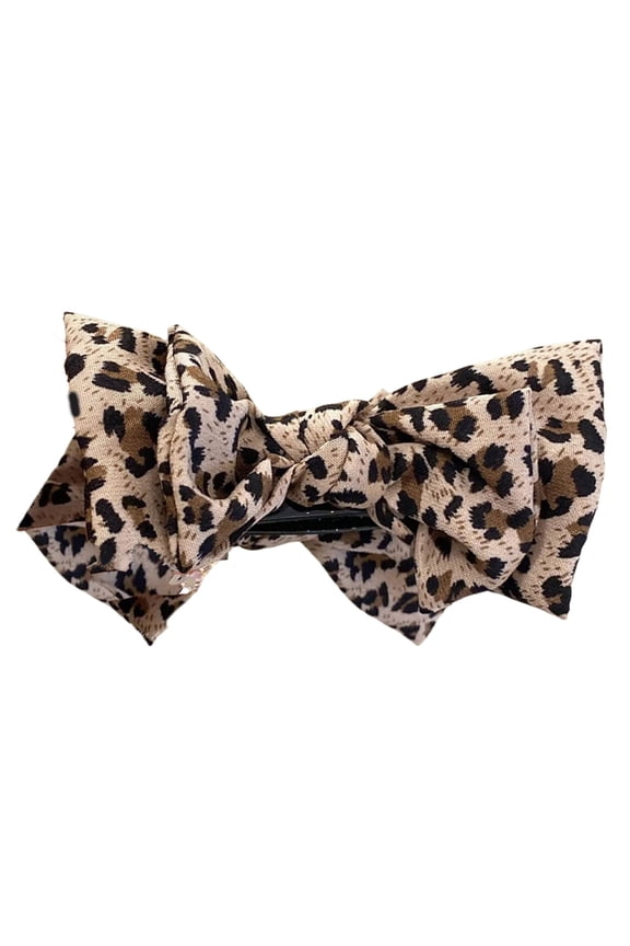 Pattern Bowknot Hair Clip For Women NonSlip Ponytail Holder Clamp For Thick Fine Updos Styling Tool