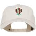 thumbnail image 1 of Pattern Cactus Embroidered Unstructured Washed Cap - Beige OSFM, 1 of 5