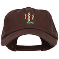thumbnail image 1 of Pattern Cactus Embroidered Unstructured Washed Cap - Brown OSFM, 1 of 5