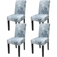 thumbnail image 1 of Pattern Chair Covers for Dining Room Set of 4, High Stretch Removable Washable Parsons Chair Slipcover for Home Party Hotel Wedding Ceremony (Flower,4PCS), 1 of 7