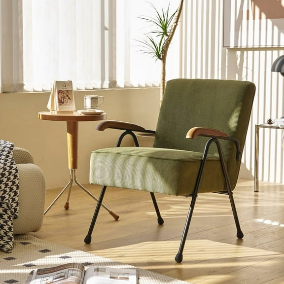 Pattern Colorful Fabric Armchair, Modern Accent Chair High Back, Living Room Chairs with Metal Legs and Soft Padded, Sofa Chairs for Home Office,Bedroom,Dining Room