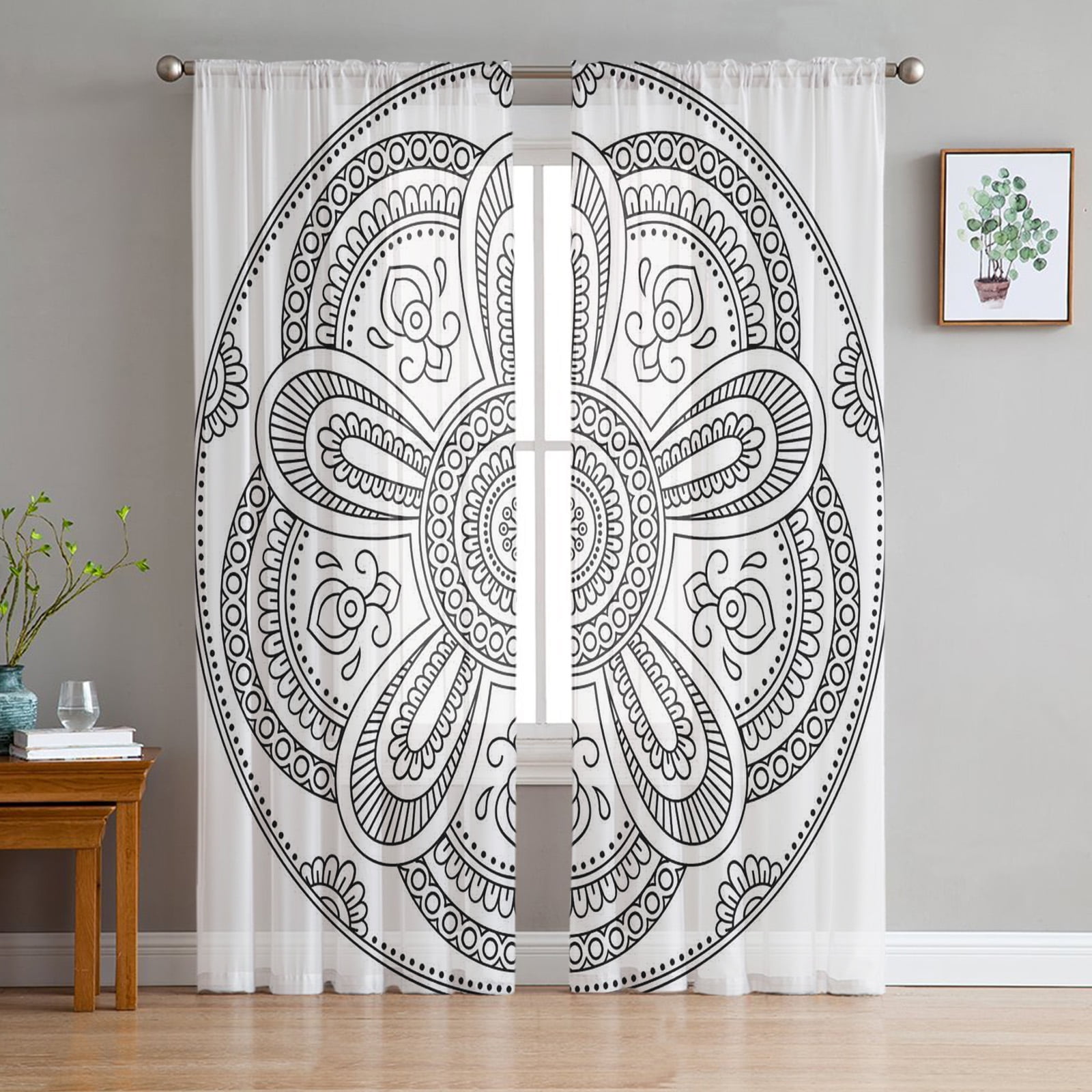 Pattern Design In Yellow Curtains Living Room Bedroom Kitchen ration