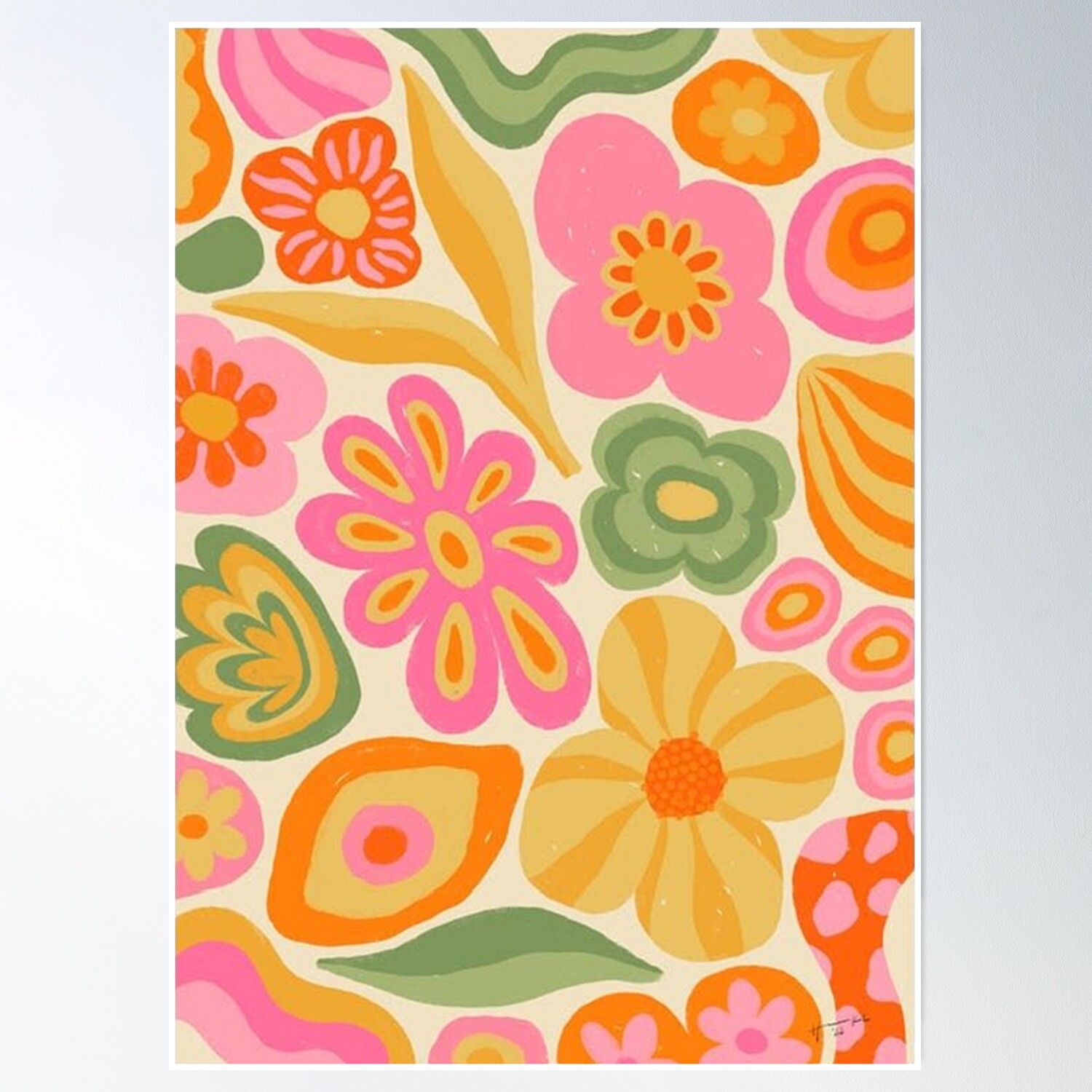 Pattern Design Poster Wall Art, Modern Wall Decor, 8x12 UNFRAMED ...