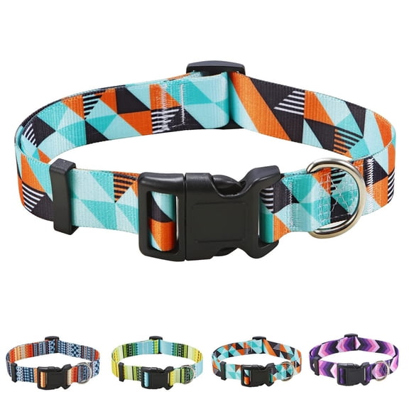 Pattern Dog Collar for Small Medium Large Dogs, Adjustable Design for Male Female Puppy Pet