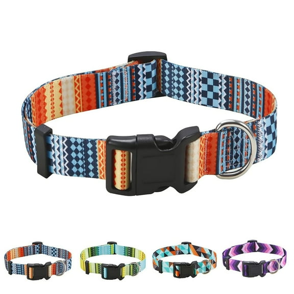 Pattern Dog Collar for Small Medium Large Dogs, Adjustable Design for Male Female Puppy Pet