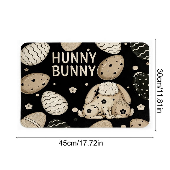 A Pattern A Easter Rabbit And Egg Design Placemats For Festive Table Settings Crafted From Soft Polyester That Is Simple To Wipe Clean After Holiday Meals And Gatherings