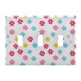 Pattern Flower Pattern Toggle Switch Wall Plate 3-Gang Unbreakable ...
