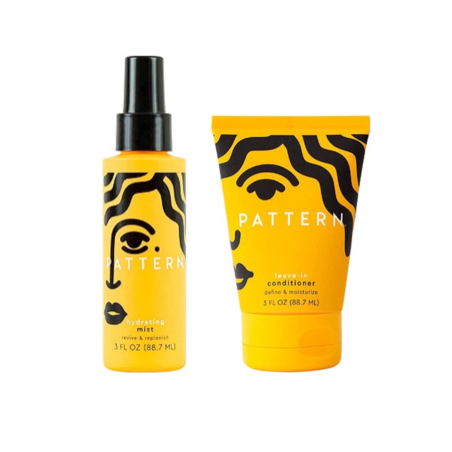 Pattern Hydrating Mist & Leave-In Conditioner , Define and Moisturize your Curls! Revive and Replenish Mist! 3oz Set