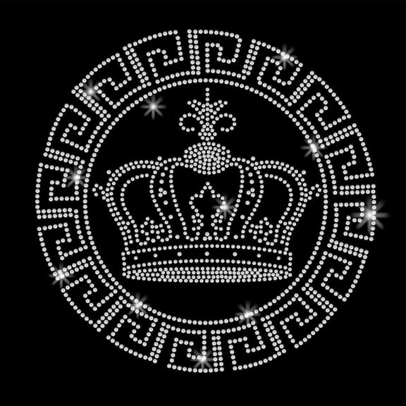 Pattern Iron On Transfers Heat Transfer Stickers Crowns Iron on Patches Stickers Washable Heat Transfer Decals for T Shirts Clothing Jeans Backpacks DIY Applique Decals