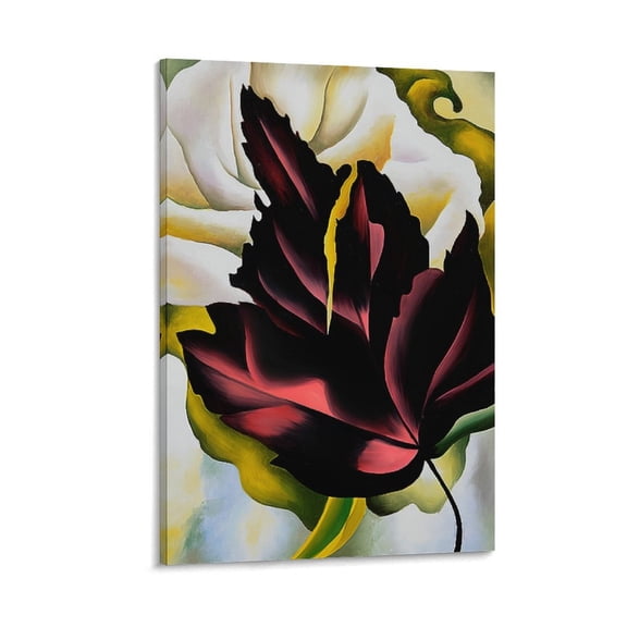 Pattern Leaves by Georgia OKeeffe Painting Poster Canvas Poster Wall Art Picture Prints Hanging Photo Gift Decor Home Posters Artworks 24x36inch(60x90cm)