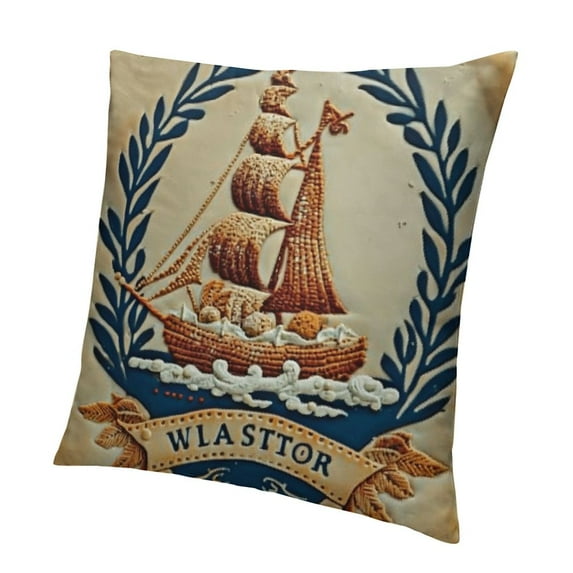 Pattern Like Flour Sack Pillow,Home Decorative Throw Pillow Cover