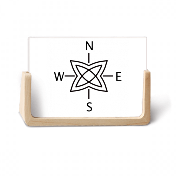 Pattern Line Flower Direction Photo Wooden Photo Frame Tabletop Display