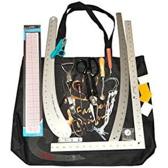 Pattern Making Kit, French Curve, Scissors, Notcher, Aluminum Rulers