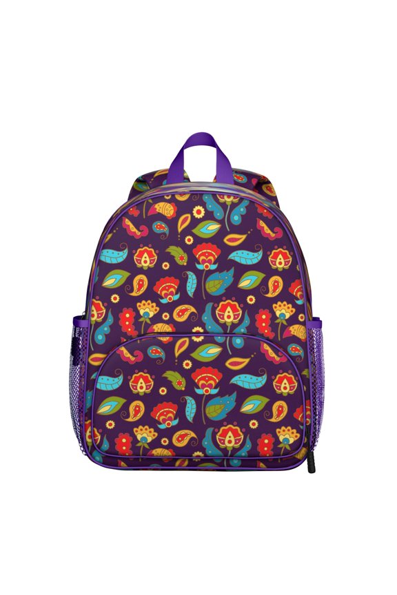 Pattern Mandala School Backpack - Waterproof Ergonomic Student Daypack with Double Zipper Sliders