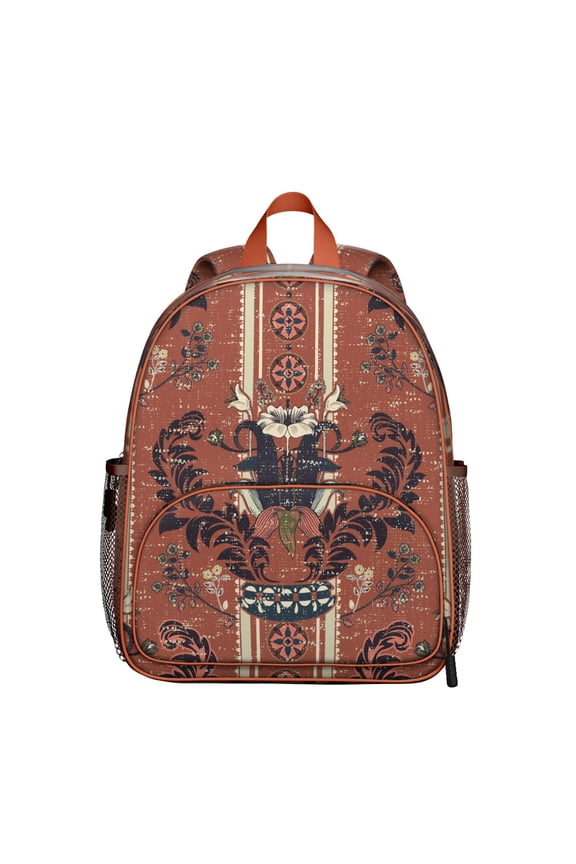Pattern Mandala School Backpack - Waterproof Ergonomic Student Daypack with Double Zipper Sliders