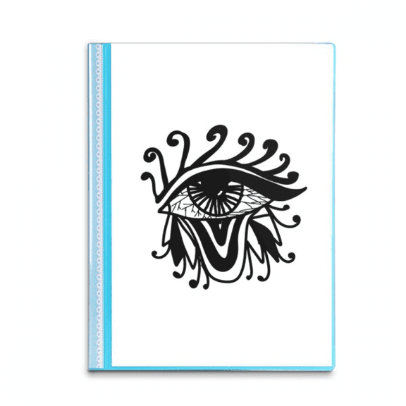 Pattern Mysterious Eyes Book Sheet Protectors Portfolio Binder Folder