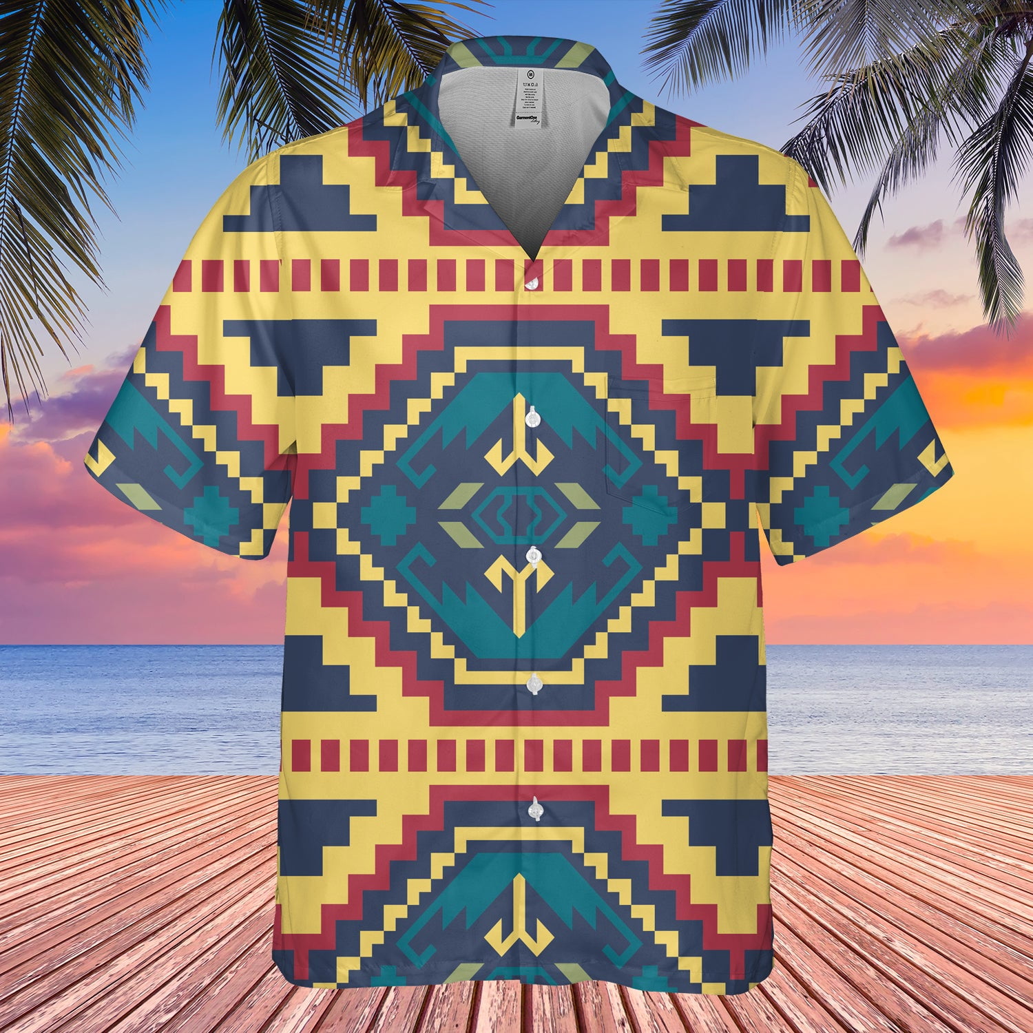 Pattern Native Hawaiian Shirt 3D 20 - Walmart.com