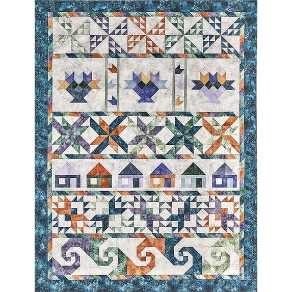 Pattern- No Place like Home-7 Patterns 71"X94" by McKenna Ryan for Pineneedles