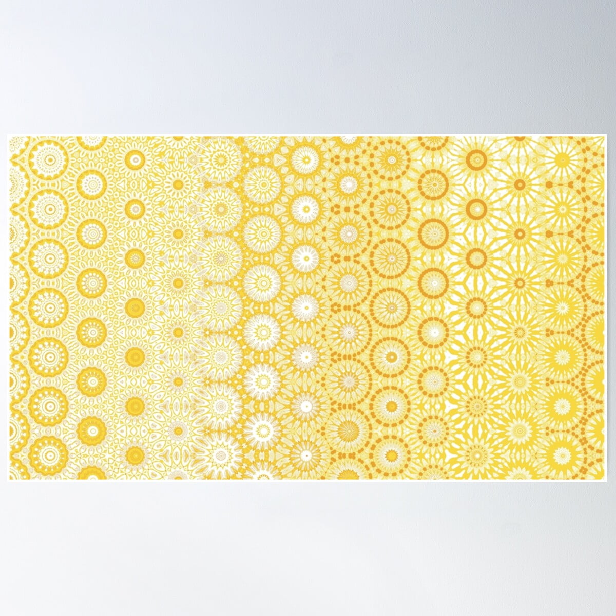 Pattern Of Blooms No.3 Poster Wall Art, Modern Wall Decor For Living ...