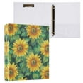 thumbnail image 1 of Pattern Of Sunflowers 3 Ring Hardcover Binders 1.5in Round Rings for Letter-Size Folder Paper Organizer Pockets for Office Student Recipe, 1 of 9