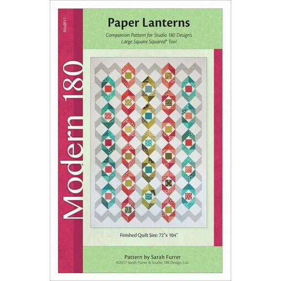 Pattern~Paper Lanterns Modern~77'' x 104'' by Sarah Furrer of Studio 180 Designs