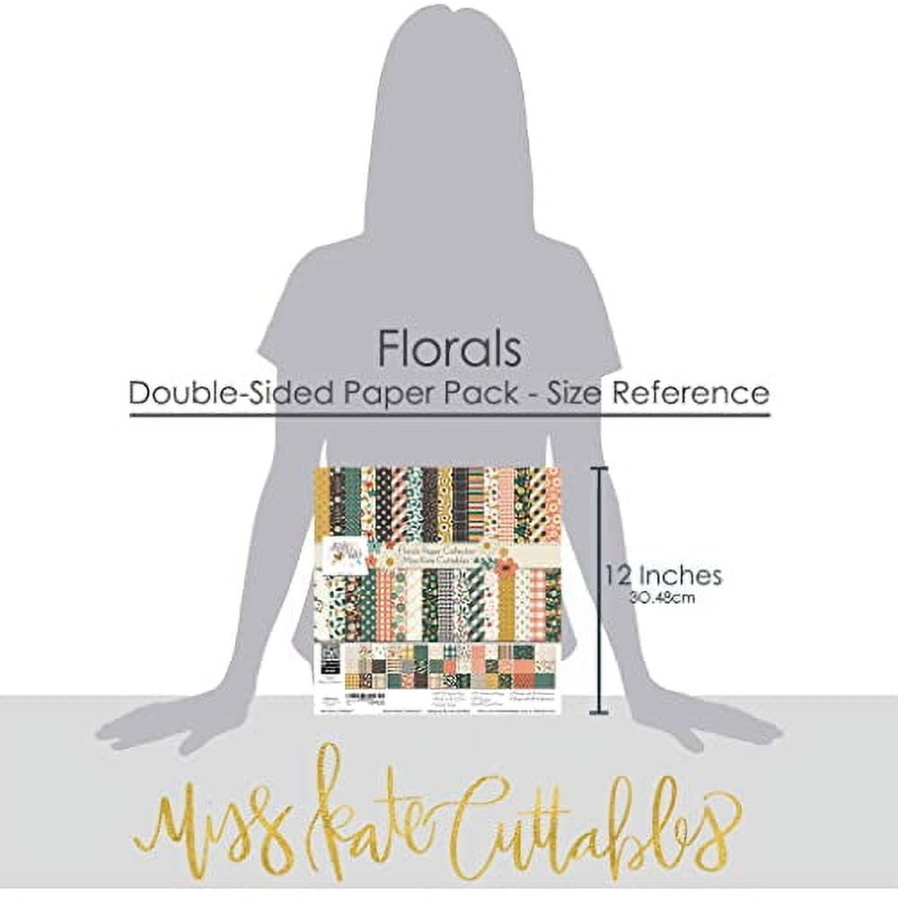 Pattern Paper Pack - Florals - 20 Double-Sided 12"x12" Collection ...