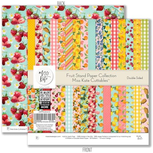 Pattern Paper Pack - Fruit Stand - 16 Double-Sided 12