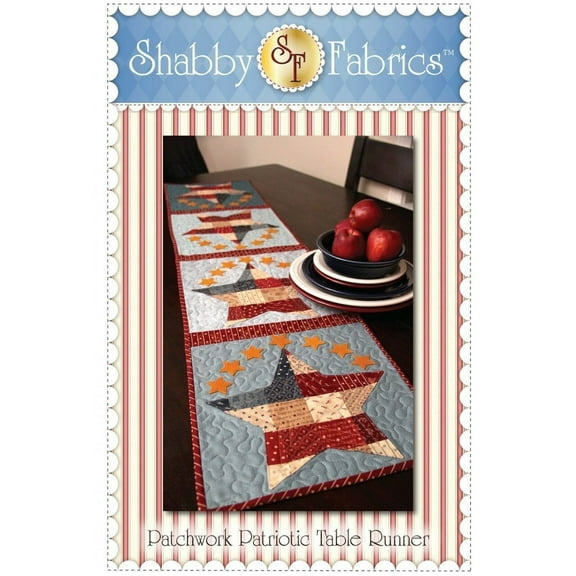 Pattern, Patchwork Patriotic Table Runner