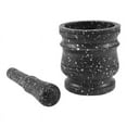 thumbnail image 1 of Pattern Pestle Set Stone Herb Spice Grinder Solid Cooking, 1 of 10