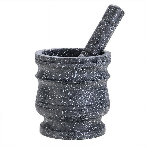 Pattern Pestle Set Stone Herb Spice Grinder Solid Grinder Cooking Set