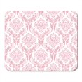 thumbnail image 1 of Pattern Pink Damask Victorian Floral Valentine Baroque Day Mousepad Mouse Pad Mouse Mat 9x10 inch, 1 of 3