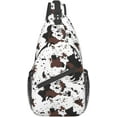 thumbnail image 1 of Pattern Print Sling Bag Crossbody Backpack,Adjustable Chest Bag Casual Shoulder Backpack Travel Hiking Daypack, 1 of 7