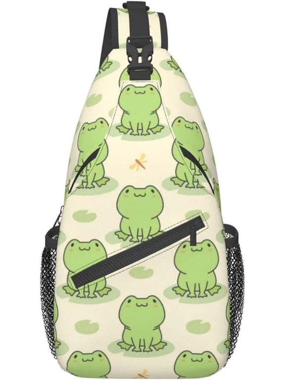 Pattern Printed Sling Bag for Women Men Crossbody Shoulder Backpack Chest Bags Gym Travel Hiking Casual Daypack