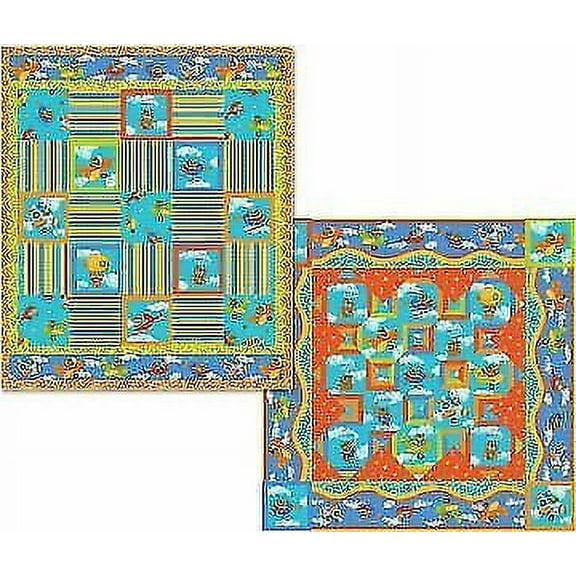 Pattern,Quilt ,Two Flying Bear Quilts Crib Quilts by Sue Beevers