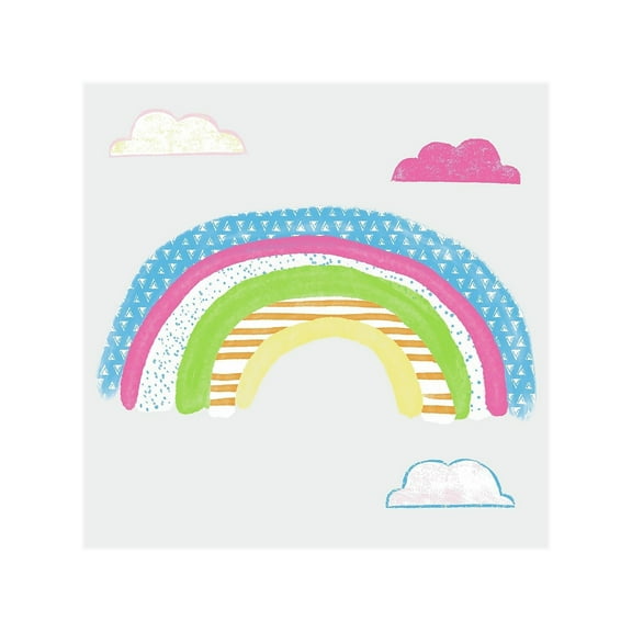 Pattern Rainbow Peel and Stick Giant Wall Decals
