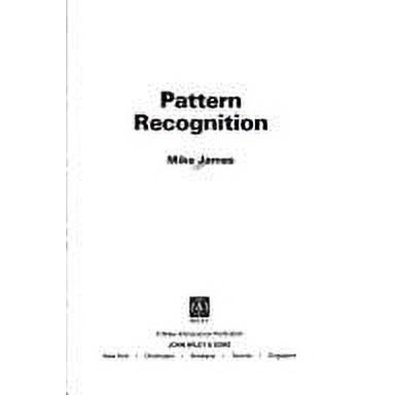 Pre-Owned Pattern Recognition (Hardcover) 9780471611202