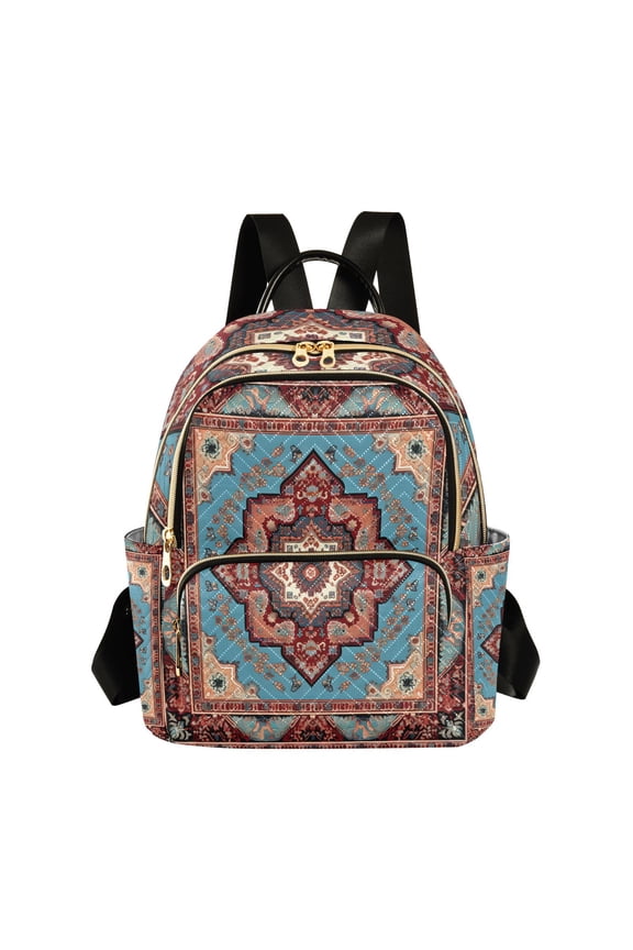Pattern Rettro Traddional Travel Laptop Backpack Casual Daypack Lightweight Bookbag Compartment for Business
