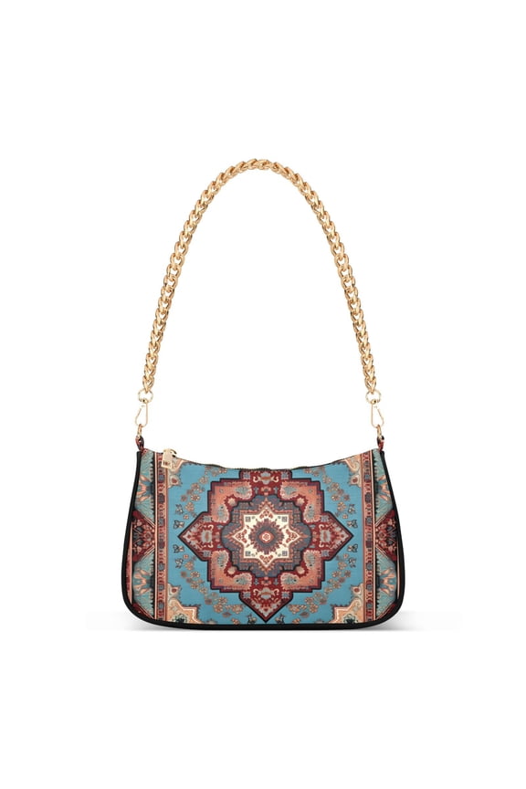 Pattern Rettro TraddionalWomen Small Shoulder Bag Crossbody Tote Hobo Bags Purse Clutch Handbags with Chain Strap for Women