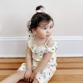 thumbnail image 1 of Baby  Toddler Girl Pattern Ruffle Shoulder Dress, 1 of 6